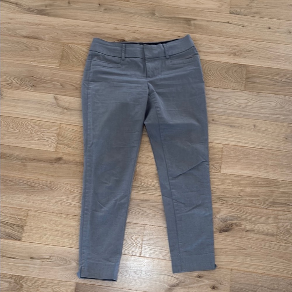 Gray Slim Fit Trousers
